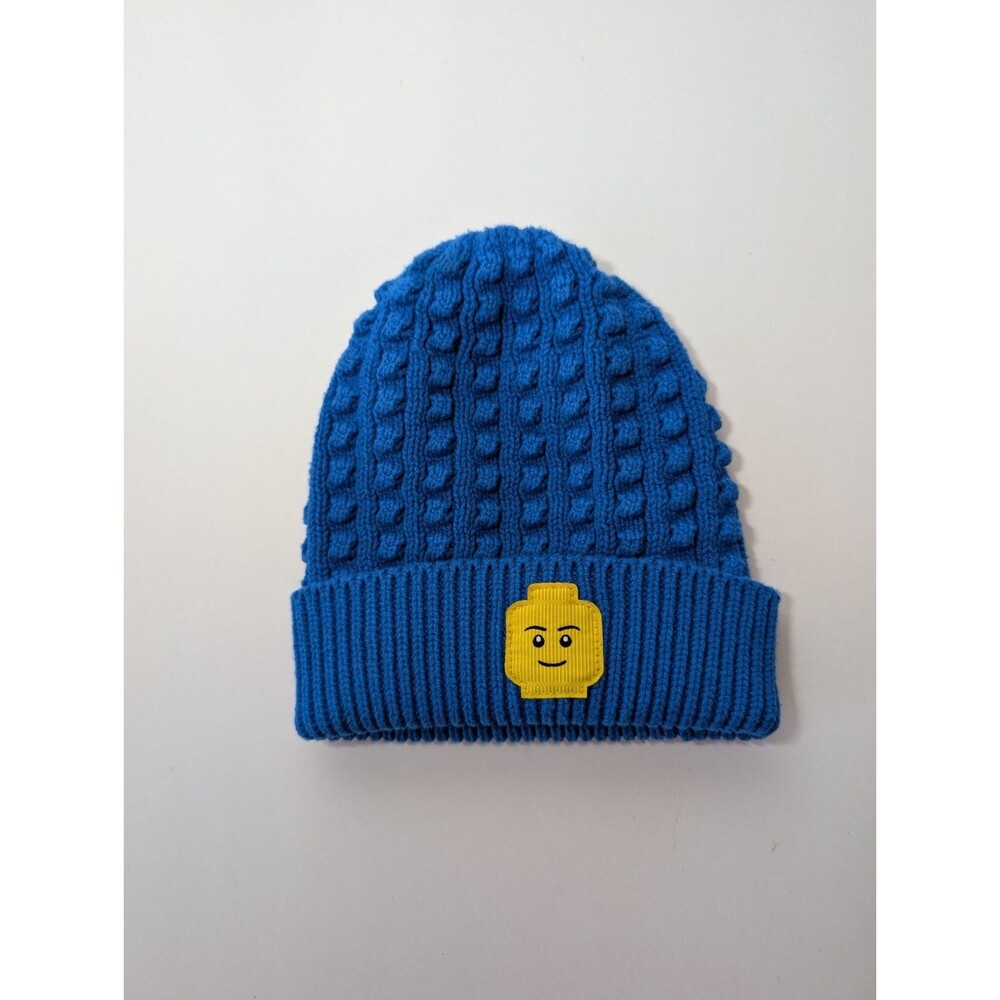 Lego X Target Collection TODDLER Beanie Hat Knit Minifigure Patch 2T-5T Blue